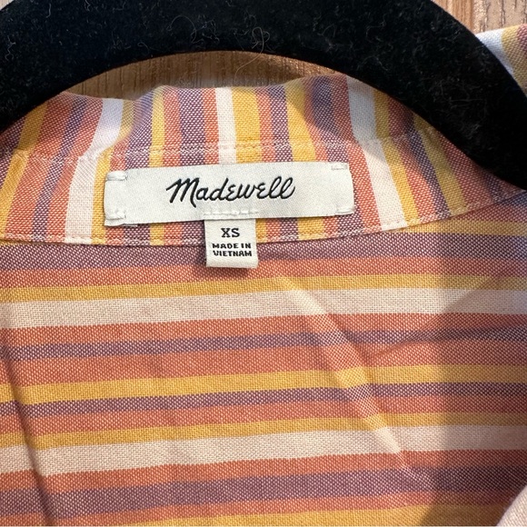 Madewell Central Shirt in Rainbow Stripe - Picture 7 of 7